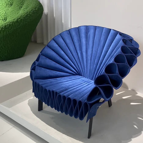 Scandinavian Minimalist Peacock Lounge Chair