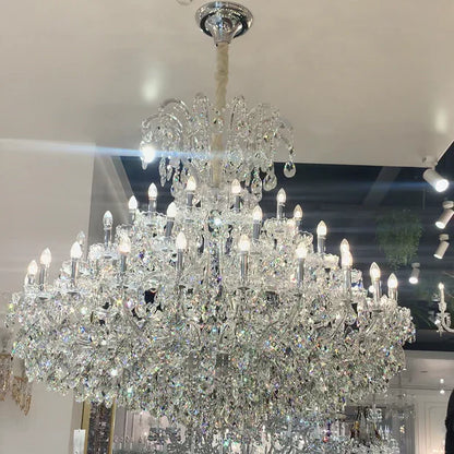 Luxury Classic Candle Light Crystal Chandelier for Living Room/Staircase/Foyer