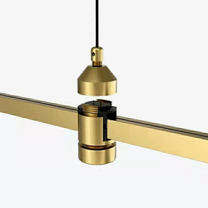 Bronze 4 Lights Minimalism Chandelier Glass globes Handing Lights For Dining Room