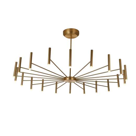 Modern Minimalist Black Metal Branch Light Round Pendant Chandelier for Living/Dining Room