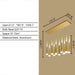 10Lights chandelier,chandeliers,pendant,pendants,ceiling,flush mount,aluminum,gold,red,colorful,glass,rectangle,dining room,dining table,big table,long table,bar,kitchen island,kitchen bar,dining bar,coffee table