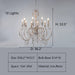 10Lights: D36.2"*H33.5" chandelier,chandeliers,pendant,candle,branch,metal,iron,wood,resin,vintage,retro,american countryside,living room,dining room,coffee shop,foyer,entrys,hallway,bedroom