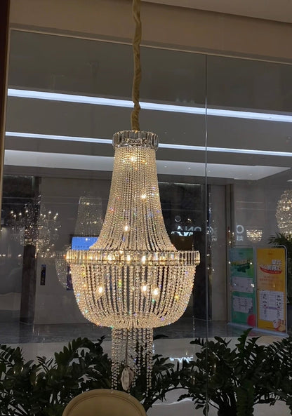 Luxury Modern Empire Crystal Chandelier For Foyer Entryway/ Living Room