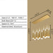 12Lights chandelier,chandeliers,pendant,pendants,ceiling,flush mount,aluminum,gold,red,colorful,glass,rectangle,dining room,dining table,big table,long table,bar,kitchen island,kitchen bar,dining bar,coffee table