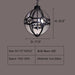 D17.0"*H25.0" POLAR GLASS HOTEL PENDANT LIGHT,CHANDELIER,CHANDELIERS,PENDANT,SPHERE,ROUND,black iron,clear glass,candle,branchmglass shade,post-modern,living room,dining room,bar,bedroom,kitchen,hallway