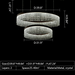 40inch double layers crystal chandelier simplistic white classic elegant dining room living room cafe walk-in closet