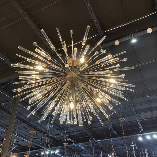 Post-modern Sputnik Ceiling Starburst Pendant Crystal Chandelier for Living/Dining Room/Restaurant