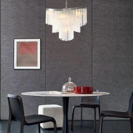 Oversized Multi-tier Spiral Crystal Pendnat Round Chandelier for Living/Dining Room/Bedroom