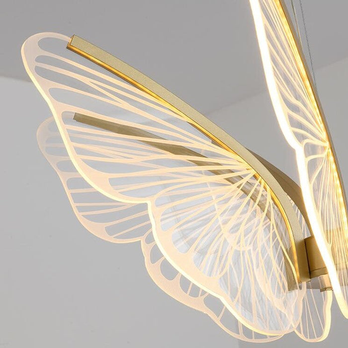 Modern Nordic Style Creative Acrylic Butterfly Pendant Light Dining/ Living Room/ Bar/ Table Light Luxury Ceiling Light