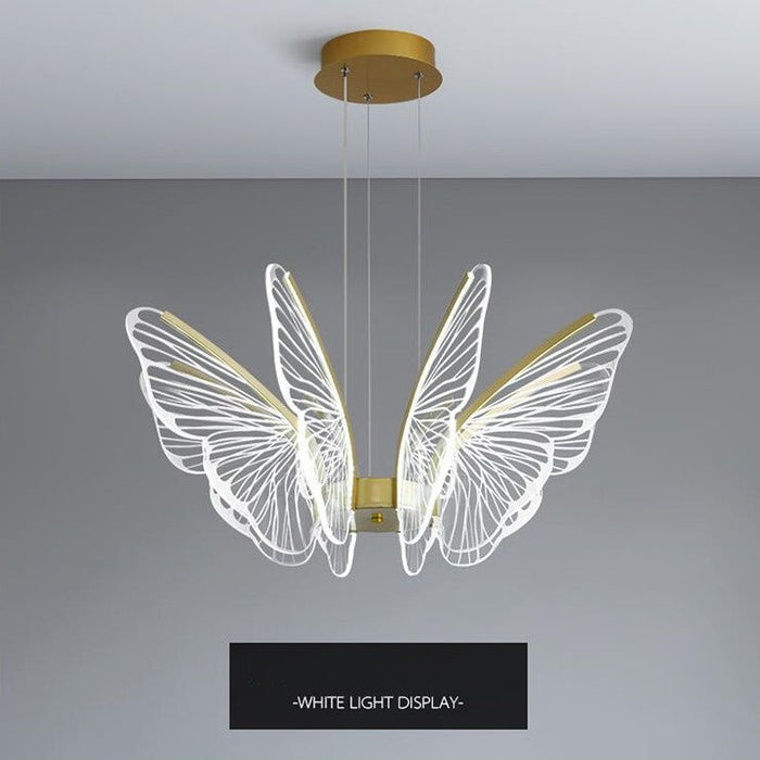 Modern Nordic Style Creative Acrylic Butterfly Pendant Light Dining/ Living Room/ Bar/ Table Light Luxury Ceiling Light