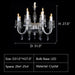 D31.0"*H27.0" chandelier,chandeliers,crystal,pendant,raindrop,teardrop,candle,branch,clear crystal,traditional,modern,art,creative,living room,dining room,bedroom,hallway,entrys