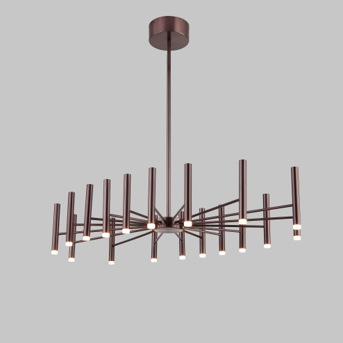 Modern Minimalist Black Metal Branch Light Round Pendant Chandelier for Living/Dining Room