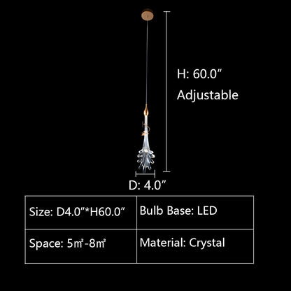 1 Pendant: D4.0"*H60.0" WAVE CLUSTER FLOWER GLASS PENDANT CHANDELIER,chandelier,chandeliers,glass,flush mount,ceiling,water splash shape,flower,clear glass,foyer,entryance,living room,dining room,bedside
