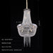 23 inches round crystal chandelier empire style 39inches height beautiful shiny bedroom light fixture