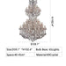 D59.1"*H102.4" chandelier,chandeliers,modern chandeliers,chandelier light,luxury,candle,living room chandeliers,foyer chandelier,large chandelier,modern,villa,hotel
