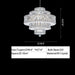 D39.4"*H27.6" chandelier,chandeliers,crystal chandelier,modern chandeliers,honeycomb,living room chandelier,extra large ,multi-layer,luxury