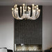 2022 Fashion 12/ 16/ 32 Lights Glass Chandelier Classic Candle Style Ceiling Light Fixture For Living/ Dining Room Decoration
