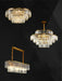 2022 New Style Round Crystal Chandelier Modern Gold Ceiling Light Fixture For Living/ Bedroom