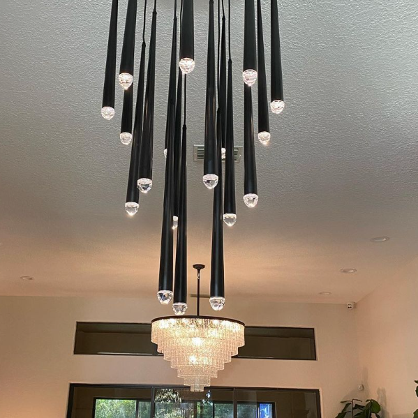 Oversized Modern Minimalist Multiple Chandelier for Dining / Living Room / Kitchen Island