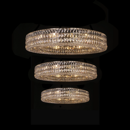 Extra Large Luxury Multi-Layer Rings Crystal Pendnat Chandelier for Living Room/Foyer