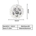 D23.6"*H23.6" chandelier,chandeliers,glass,pendant,aluminum,ball,sphere,round,glass sahde,glass ball,branch,ciling,art,transparent,clear,dining room,living room,kitchen island,bar,dining table,dining bar,kitchen bar,entrys,hallway