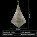 D23.6"*H35.4" chandelier,chandelirs,pendant,lamp,lights,crystal,metal,gold,chrome,tiers,layers,multi-tier,multi-layer,extra large,large,oversized,huge,big,honeycomb,ceiling,living room,dining room,foyer,stairs,entrys,hallway,loft,duplex hall,hotel lobby
