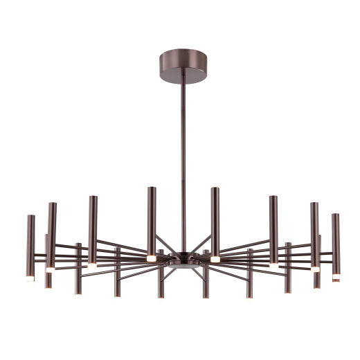 Modern Minimalist Black Metal Branch Light Round Pendant Chandelier for Living/Dining Room