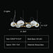 6Lights: D28.0"*H12.0" AXEL BRANCHING GLASS GLOBE CHANDELIER,chandeliers,chandelier,pendant,lights,lamps,gold,luxury,modern,post-modern,glass,brass,copper,branch,globe,round,ring,circle,living room,dining room,bedroom