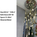 28 Lights chandelier,chandeliers,pendant,multiple,ceiling,round,large,huge,big,long,extra long,gold,luxury,light luxury,chain,adjustable,flush mount,stairs,foyer,entrys,loft,duplex hall