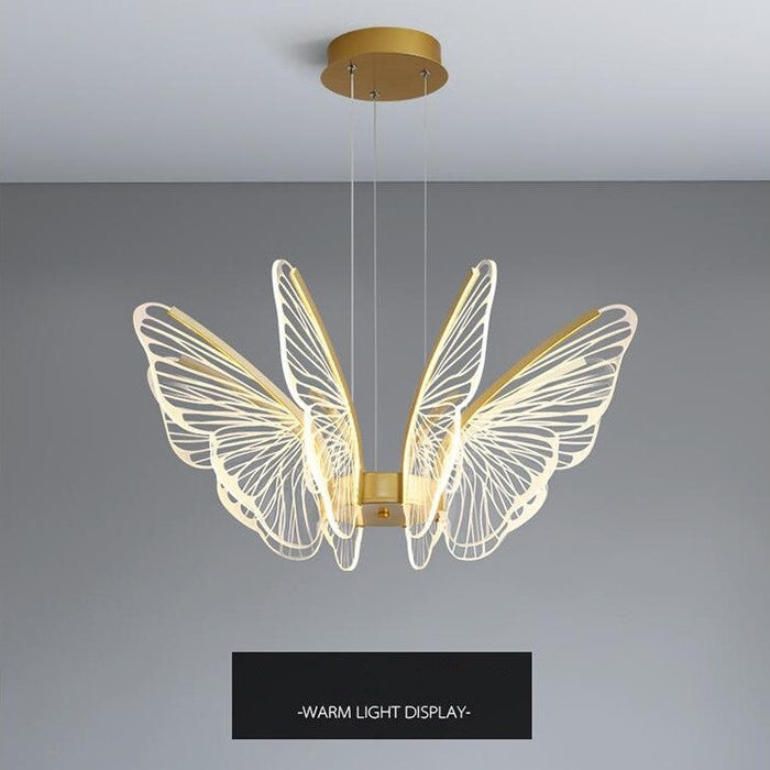 Modern Nordic Style Creative Acrylic Butterfly Pendant Light Dining/ Living Room/ Bar/ Table Light Luxury Ceiling Light