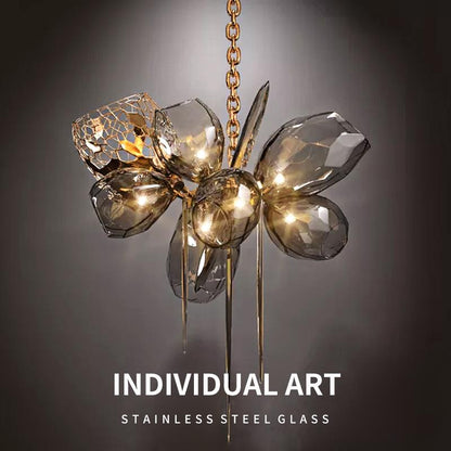 Modern Wine Glass Shape Chandelier Italian Light Luxury  Light Fixture for Ding/ Living Room/ Duplex/ Villa/ Restaurant