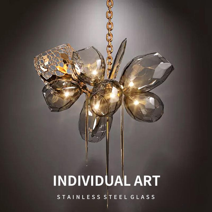 Modern Wine Glass Shape Chandelier Italian Light Luxury  Light Fixture for Ding/ Living Room/ Duplex/ Villa/ Restaurant