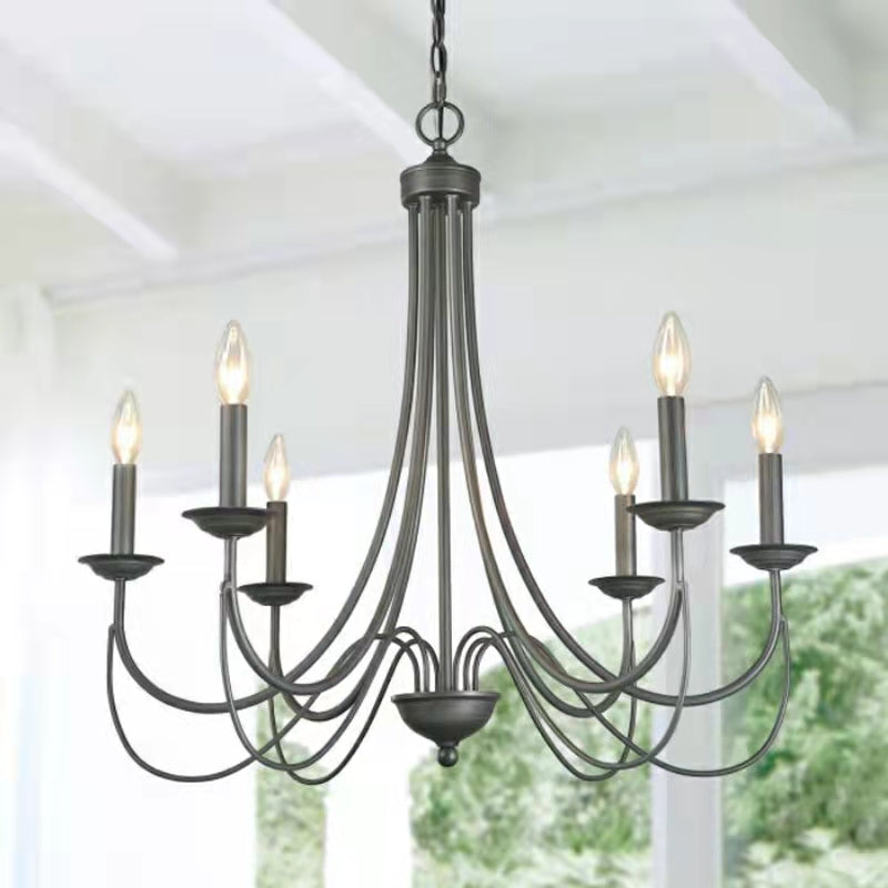 Audane 9-Light Candle Style Tiered Chandelier Classical Handing Lights For Living Room Or Bedroom