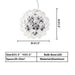 D31.5"*H31.5" chandelier,chandeliers,glass,pendant,aluminum,ball,sphere,round,glass sahde,glass ball,branch,ciling,art,transparent,clear,dining room,living room,kitchen island,bar,dining table,dining bar,kitchen bar,entrys,hallway