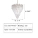 D32.0"*H36.0" GIOVANNI CASCADE TIERED MURANO GLASS CHANDELIER,chandelier,chandeliers,pendant,lights,extra large,large,oversizeed,big,huge,crystal,grainy,ceiling,chain,adjustable,round,sheets,living room,foyer,entrys