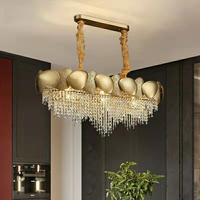 Modern Italian Style Crystal Tassel Chandelier