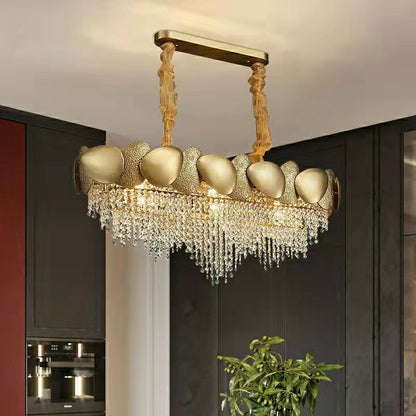 Modern Italian Style Crystal Tassel Chandelier