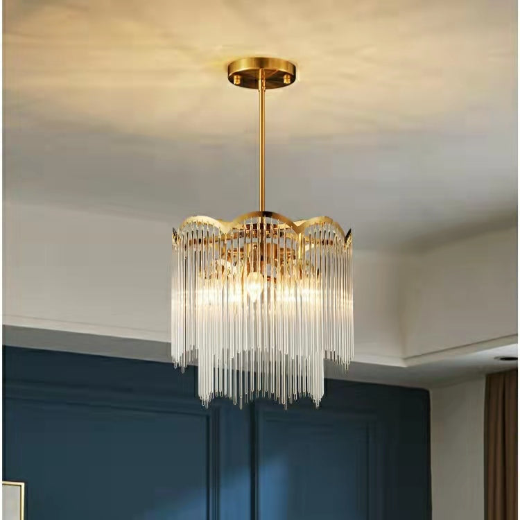 Elegante lampadario di cristallo lineare economico per soggiorno/sala da pranzo