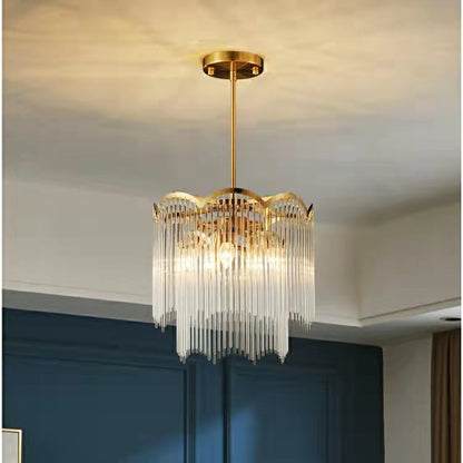 Elegante lampadario di cristallo lineare economico per soggiorno/sala da pranzo