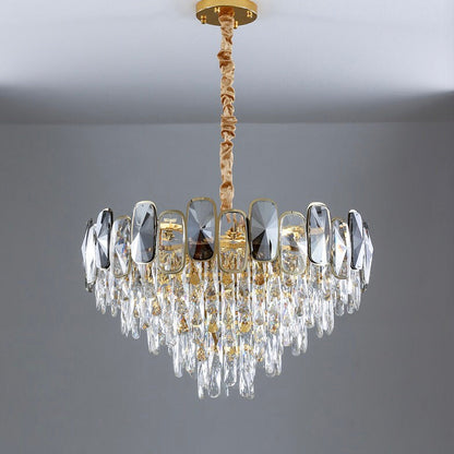 Modern Crystal Chandelier for Living/ Dining Room Luxury Bedroom Floor/ Table Lamp Whole Set