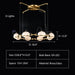 8Lights: D36.0"*H12.0" AXEL BRANCHING GLASS GLOBE CHANDELIER,chandeliers,chandelier,pendant,lights,lamps,gold,luxury,modern,post-modern,glass,brass,copper,branch,globe,round,ring,circle,living room,dining room,bedroom