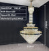 D39.4"*H65.6" chandelier,chandeliers,pendant,crystal,metal,empire,round,long,oversized,extra large,extra long,large,big,huge,luxury,modern,light luxury,stairs,living room,hallway,entrys,foyer,tiers,layers,multi-tier,multi-layer,clear