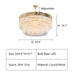 Round: D39.4"*H19.7" chandelier,chandeliers,crystal,metal,clear crystal,gold metal,branch,multi-tier,tiers,ceiling,living room,dining room,overswized,round,rectangle,oval