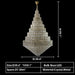D39.4"*H59.1" chandelier,chandelirs,pendant,lamp,lights,crystal,metal,gold,chrome,tiers,layers,multi-tier,multi-layer,extra large,large,oversized,huge,big,honeycomb,ceiling,living room,dining room,foyer,stairs,entrys,hallway,loft,duplex hall,hotel lobby
