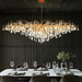 Extra Large Tree Branch Crystal Chandelier With Clear Teardrop-shaped Glass Popular Trendy Hot Sale Living/Dining Room Ceiling Lamp/Light