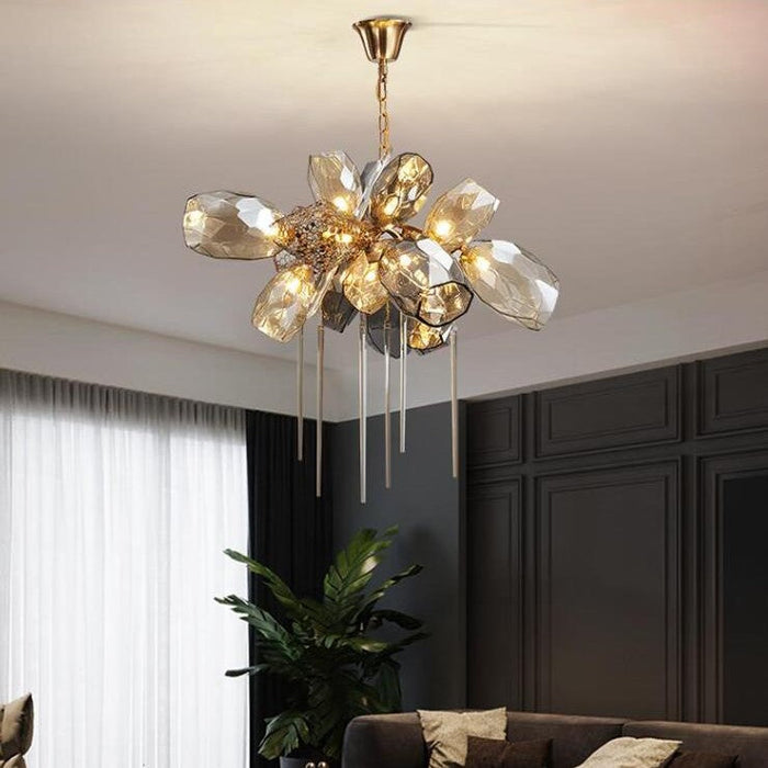 Modern Wine Glass Shape Chandelier Italian Light Luxury  Light Fixture for Ding/ Living Room/ Duplex/ Villa/ Restaurant