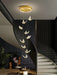 Extra Length Cute Butterfly Chandelier Luxurious Foyer Staircase Ceiling Light For Powder room Hotel Nursery Living room kids room girls room