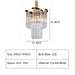 D40.0"*H40.0" TWIN PALMS ROUND CRYSTAL CHANDELIER,chandelier,chandeliers,pendant,ceiling,crystal,spiral,tiers,layers,multi-tier,multi-layer,living room,dining room,bedroom