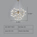 D40.0"*H40.0" Ivana Branching Glass Globe Bubble Chandelier,chandelier,chandeliers,living room,dining room,bedroom,foyer,entrys,glass,branch,chrome,silver,metal,bubble,ball,pendant,chain,modern,nordic,minimalist