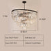 5 Tier: D42.0"*H28.0" Roundel Odeon Fringe Crystal Chandelier,chandelier,chandeliers,crystal,spiral,clear crystal,frost crystal,tier,layer,multi-tier,multi-layer,black,chrome,ceiling,chain,oversized,large,huge,big,living room,dining room,bedroom,bedside,dining table,bar,kitchen island